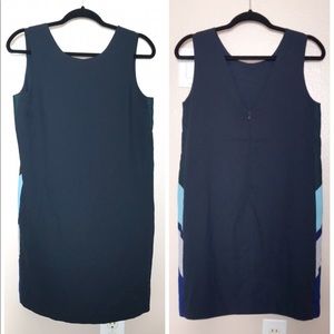 NEW Banana Republic Ponte Knit Sheath Dress Navy